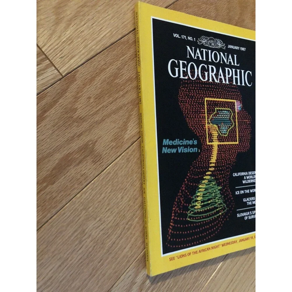 Vintage‎ National Geographic Magazine January 1987 Collectible